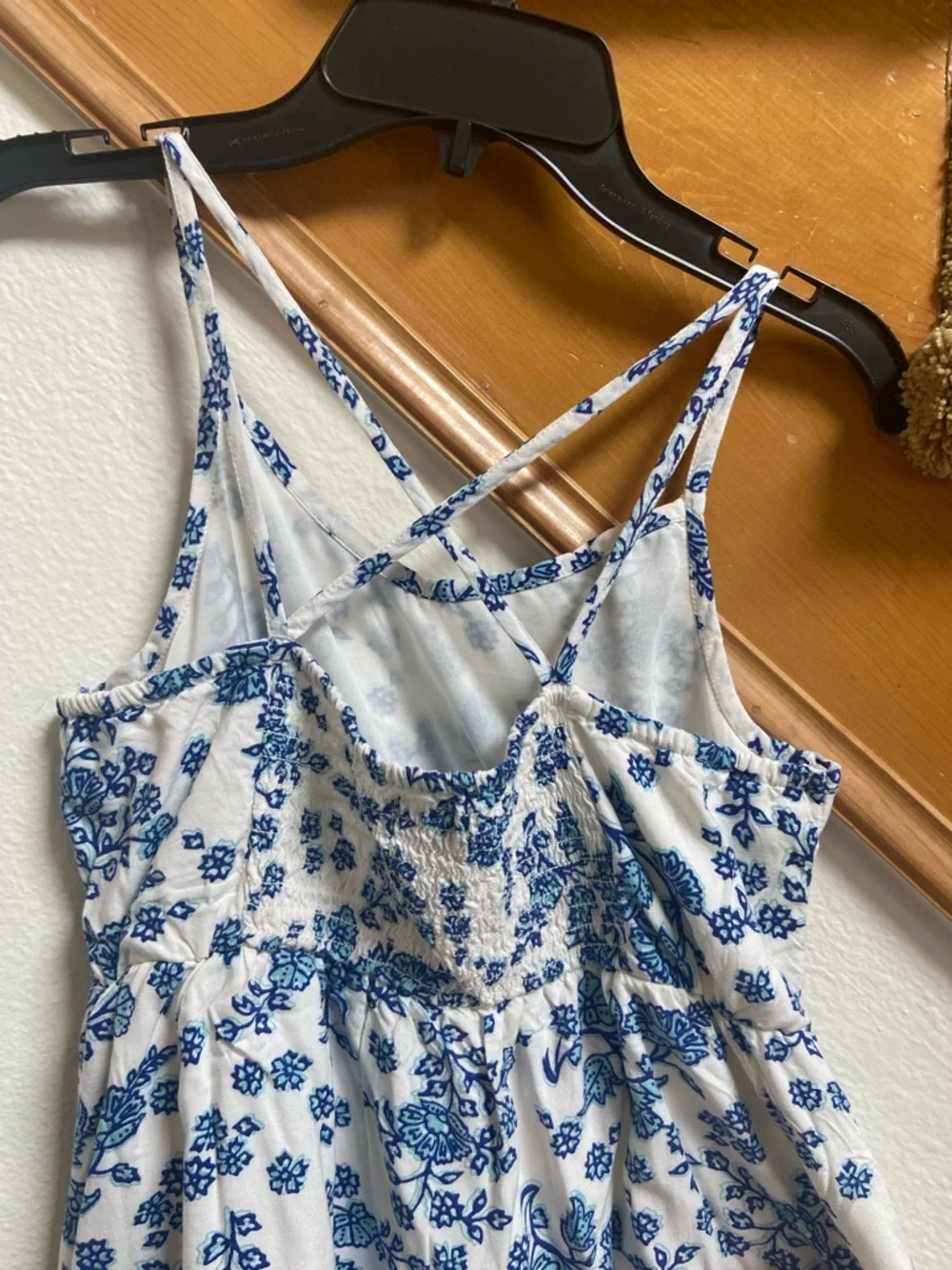 NWOT Old Navy Kids Blue/White Floral Sundress, sz XL (14)